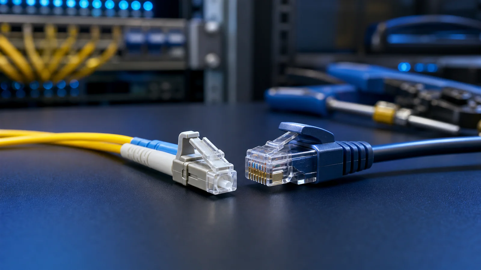 Perbandingan kabel fiber optic dan kabel UTP